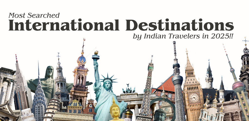 Most Searched International Destinations by Indian Travelers in 2025