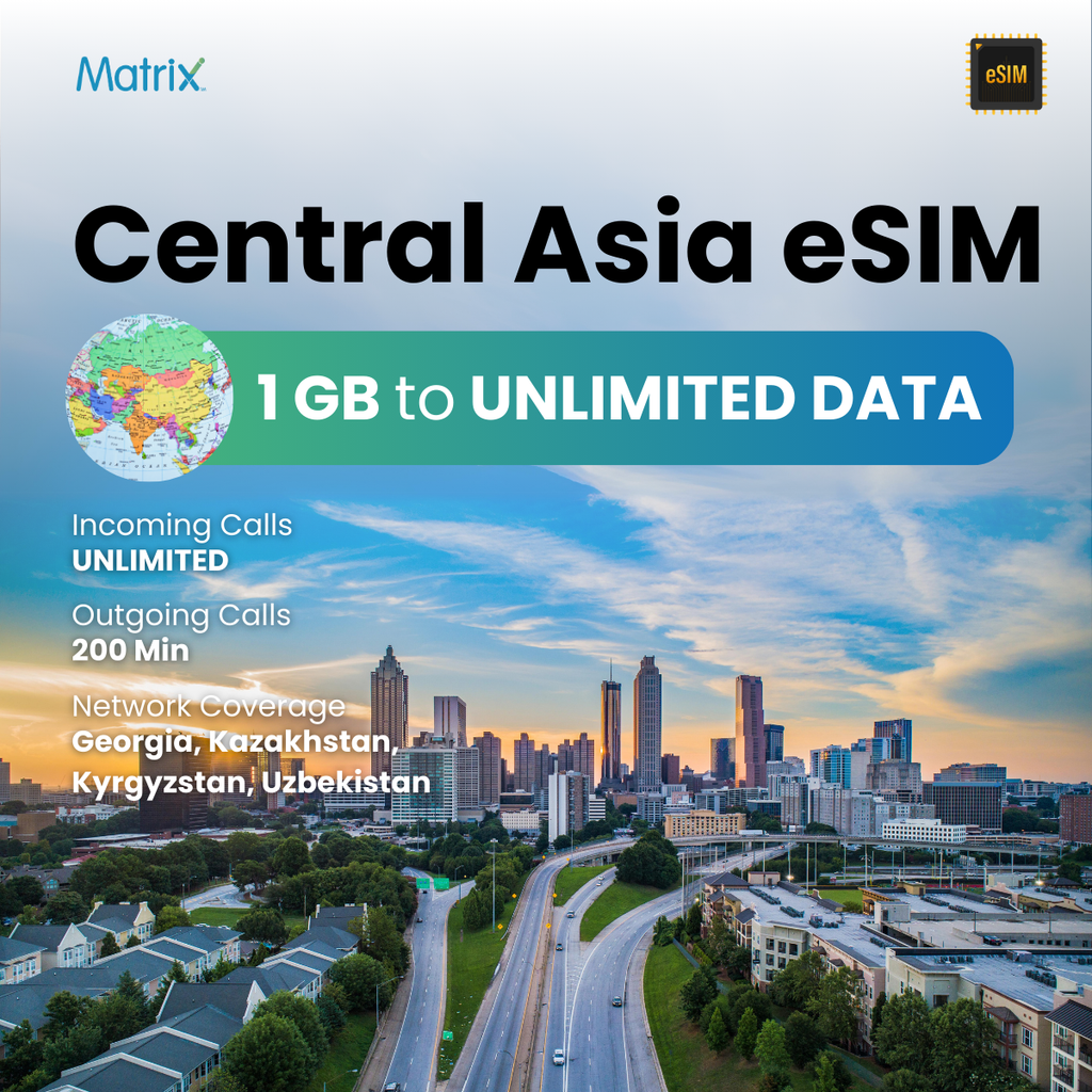 Buy International eSIM for Central Asia