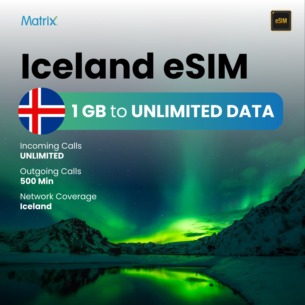 Buy International eSIM for Iceland