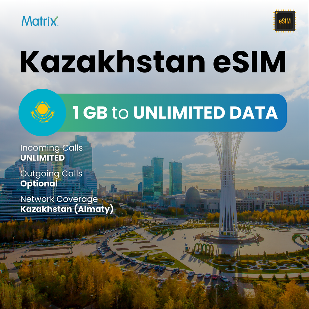 Buy International eSIM for Kazakhstan