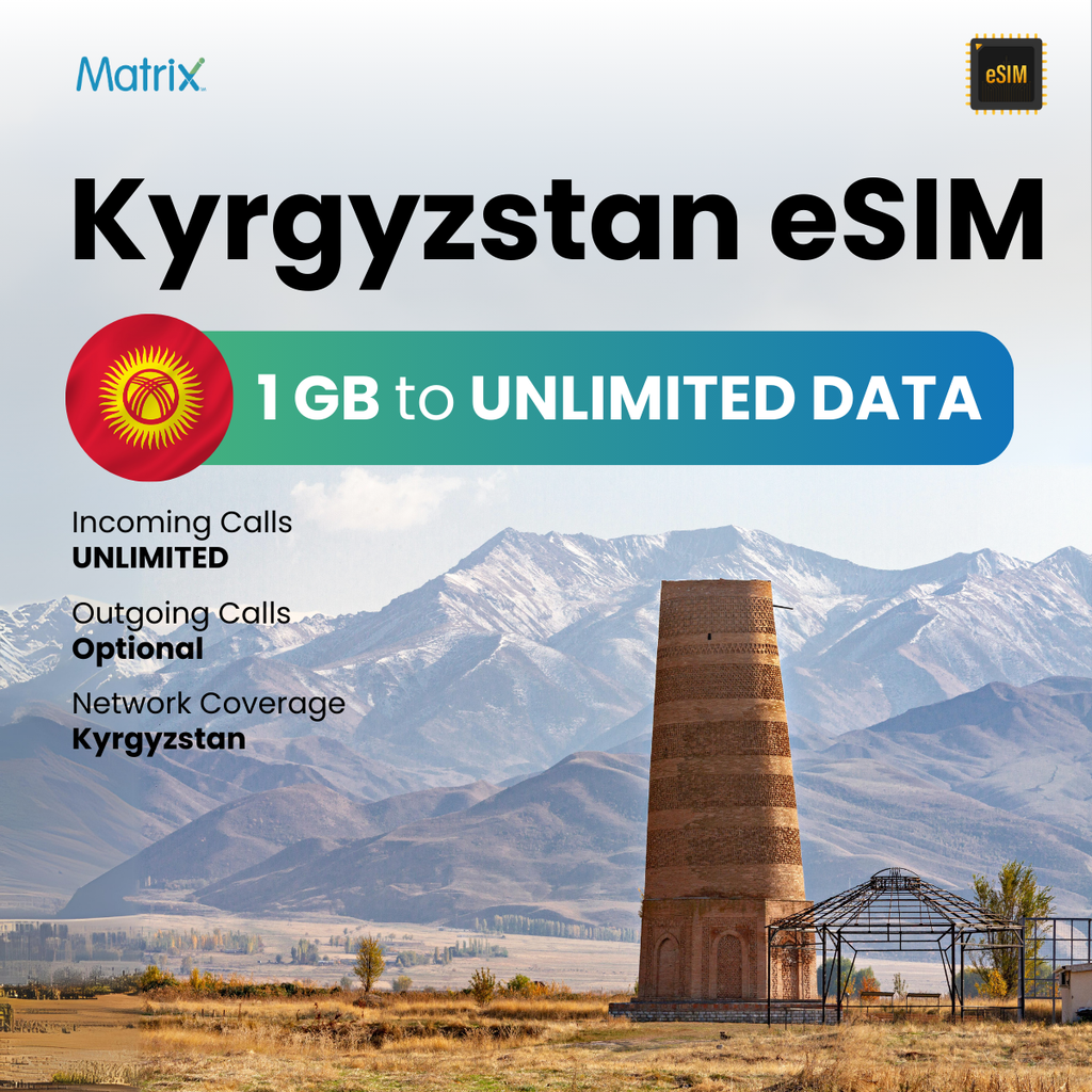 Buy International eSIM for Kyrgyzstan