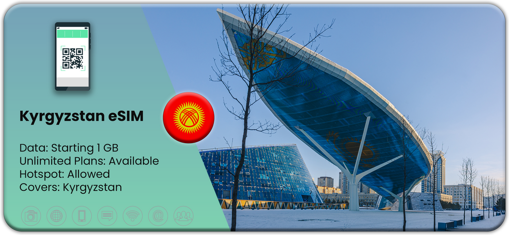 Buy Travel eSIM for Kyrgyzstan at Matrix