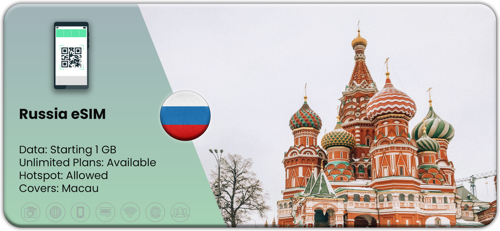 Buy Travel eSIM for Russia at Matrix