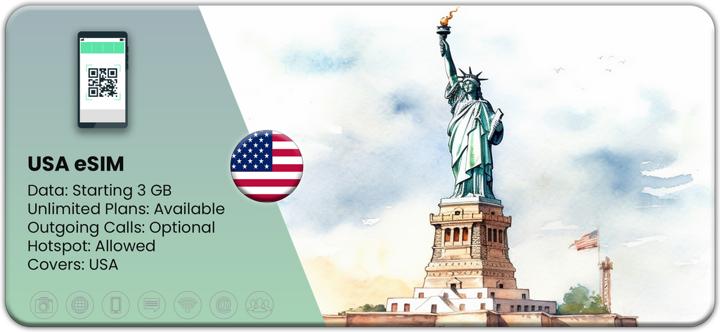 Buy Travel eSIM for USA at Matrix